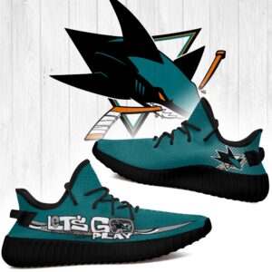San Jose Sharks Nhl Yeezy Shoes L1410-26