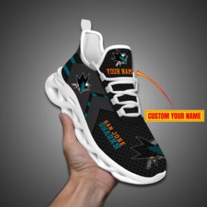 San Jose Sharks Personalized NHL Luxury Max Soul Shoes