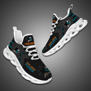 San Jose Sharks Personalized NHL Luxury Max Soul Shoes