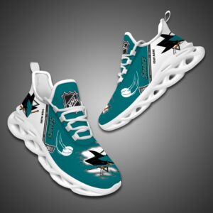 San Jose Sharks Personalized NHL Max Soul Shoes Ver 2