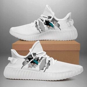 San Jose Sharks Yeezy Boost Shoes Sport Sneakers Yeezy Shoes