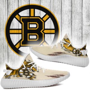 Scratch Boston Bruins Nhl Yeezy Shoes Christmas Gift L1810-03