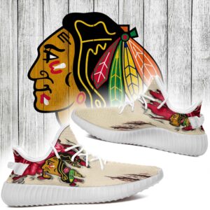 Scratch Chicago Blackhawks Nhl Yeezy Shoes Christmas Gift L1810-07