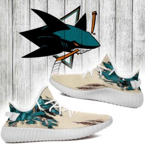 Scratch San Jose Sharks Nhl Yeezy Shoes Christmas Gift L1810-024