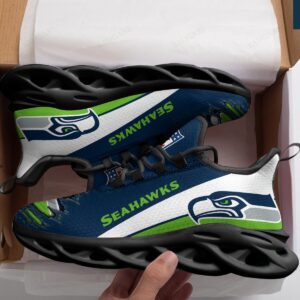 Seattle Seahawks Black Max Soul Shoes