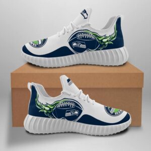 Seattle Seahawks Custom Shoes Sport Sneakers Yeezy Boost Yeezy Shoes