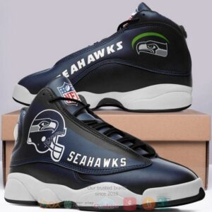 Seattle Seahawks Nfl Football Helmet Football Team Air Jordan 13 Shoes