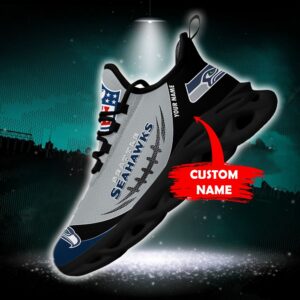 Seattle Seahawks Personalized NFL Max Soul Shoes Fan Gift