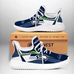 Seattle Seahawks Personalized Shoes Custom Yeezy Sneaker For Fan