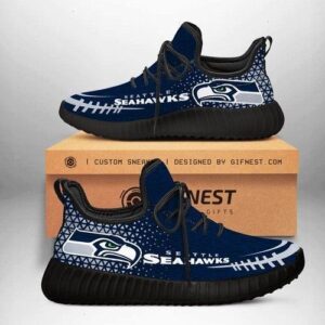 Seattle Seahawks Shoes Customize Yeezy Sneakers Gift For Fan