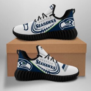 Seattle Seahawks Unisex Sneakers New Sneakers Football Custom Shoes Seattle Seahawks Yeezy Boost