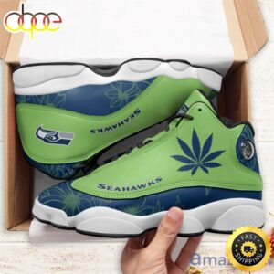 Seattle Seahawks Weed Air Jordan 13 Shoes For Fans