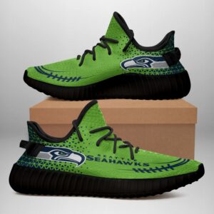 Seattle Seahawks Yeezy Shoes 016 Art 1429