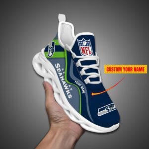 Seattle seahawks NFL Customized Unique Max Soul Shoes