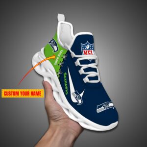 Seattle seahawks Personalized NFL Max Soul Shoes for NFL Fan