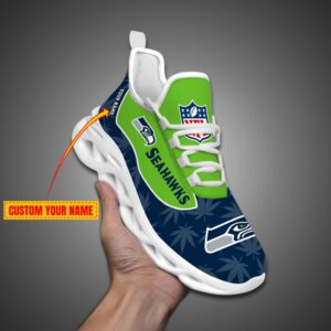 Seattle seahawks Personalized Weed Limited Edition Max Soul Shoes