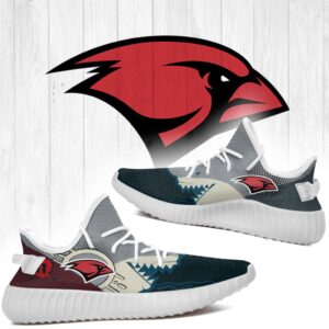 Shark Incarnate Word Cardinals Ncaa Yeezy Shoes A162