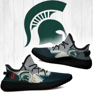 Shark Michigan State Spartans Ncaa Yeezy Shoes A131