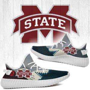Shark Mississippi State Bulldogs Ncaa Yeezy Shoes A27