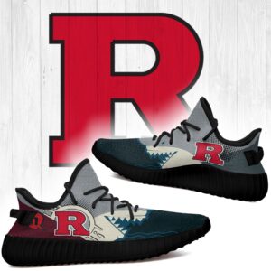 Shark Rutgers Scarlet Knights Ncaa Yeezy Shoes A76