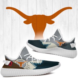 Shark Texas Longhorns Ncaa Yeezy Shoes A42