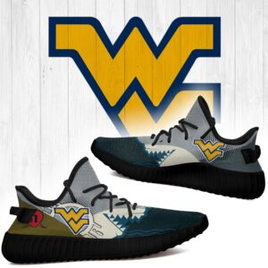 Shark West Virginia Mountaineers Ncaa Yeezy Shoes A11