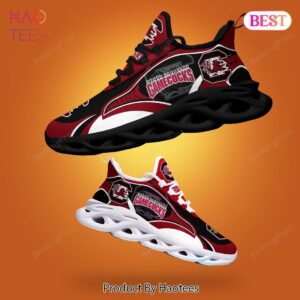 South Carolina Gamecocks Black Red Color Max Soul Shoes for NCAA Fan