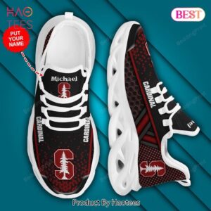 Stanford Cardinal NCAA Black Red Max Soul Shoes