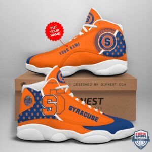 Syracuse Orange Air Jordan 13 Custom Name Personalized Shoes