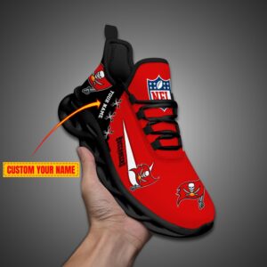 Tampa Bay Buccaneers Personalized NFL Max Soul Shoes Fan Gift