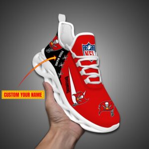 Tampa Bay Buccaneers Personalized NFL Max Soul Shoes Fan Gift