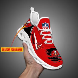 Tampa Bay Buccaneers Personalized NFL Max Soul Shoes for Fan