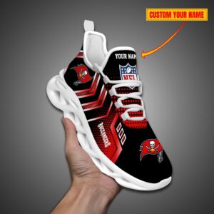 Tampa Bay Buccaneers Personalized NFL Metal Style Design Max Soul Shoes