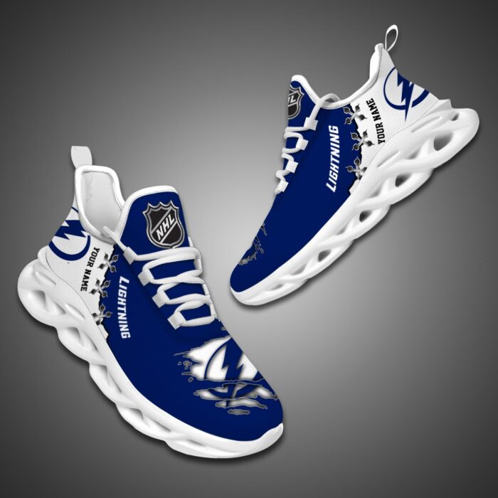 Tampa Bay Lightning Personalized NHL Max Soul Shoes
