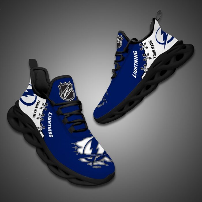 Tampa Bay Lightning Personalized NHL Max Soul Shoes