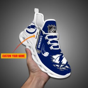 Tampa Bay Lightning Personalized NHL Max Soul Shoes Ver 2