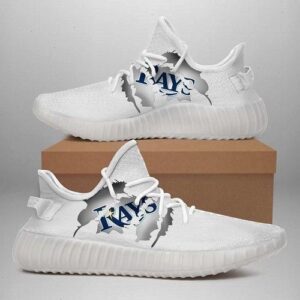Tampa Bay Rays White Yeezy Sneaker Custom Shoes 2020