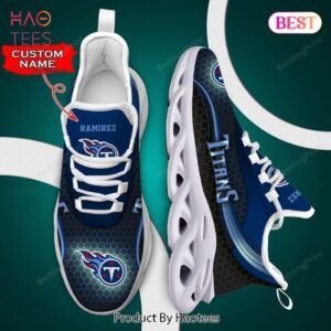 Tennessee Titans NFL Blue Color Max Soul Shoes for Fan