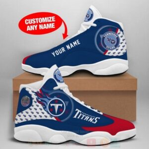 Tennessee Titans Nfl Custom Name Air Jordan 13 Shoes 2