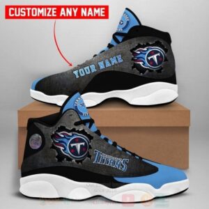 Tennessee Titans Nfl Custom Name Air Jordan 13 Shoes 3