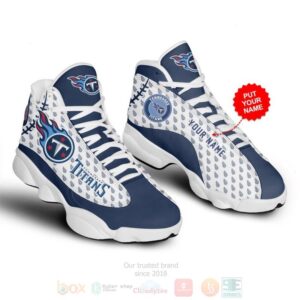 Tennessee Titans Nfl Custom Name Air Jordan 13 Shoes 4