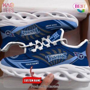 Tennessee Titans Personalized Blue Color Max Soul Shoes for Fan