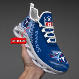Tennessee Titans Personalized NFL Max Soul Shoes for NFL Fan