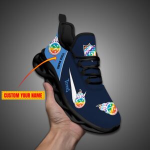 Tennessee Titans Personalized Pride Month Luxury NFL Max Soul Shoes Ver 2