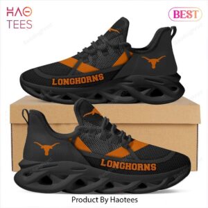 Texas Longhorns NCAA Dark Grey Mix Gold Max Soul Shoes