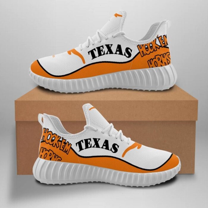 Texas Longhorns Unisex Sneakers New Sneakers Custom Shoes Football Yeezy Boost