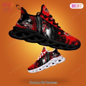 Texas Tech Red Raiders NCAA Balck Red Color Max Soul Shoes