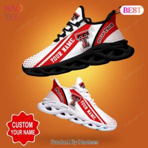 Texas Tech Red Raiders NCAA White Red Color Max Soul Shoes