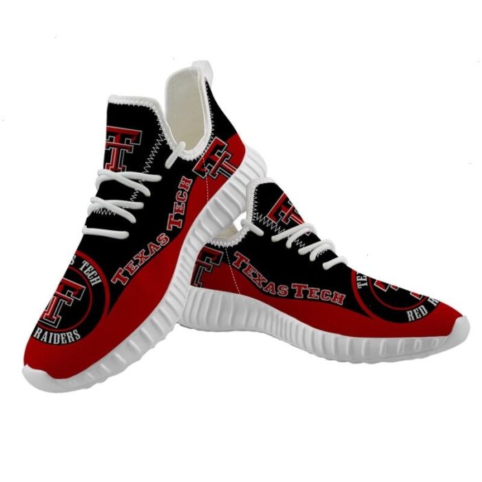 Texas Tech Red Raiders Sneakers Big Logo Yeezy Shoes Art 552