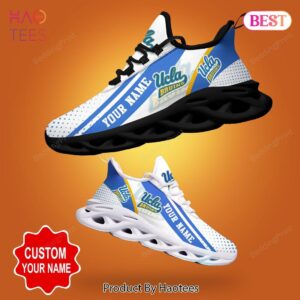 UCLA Bruins NCAA Personalized White Mix Blue Max Soul Shoes